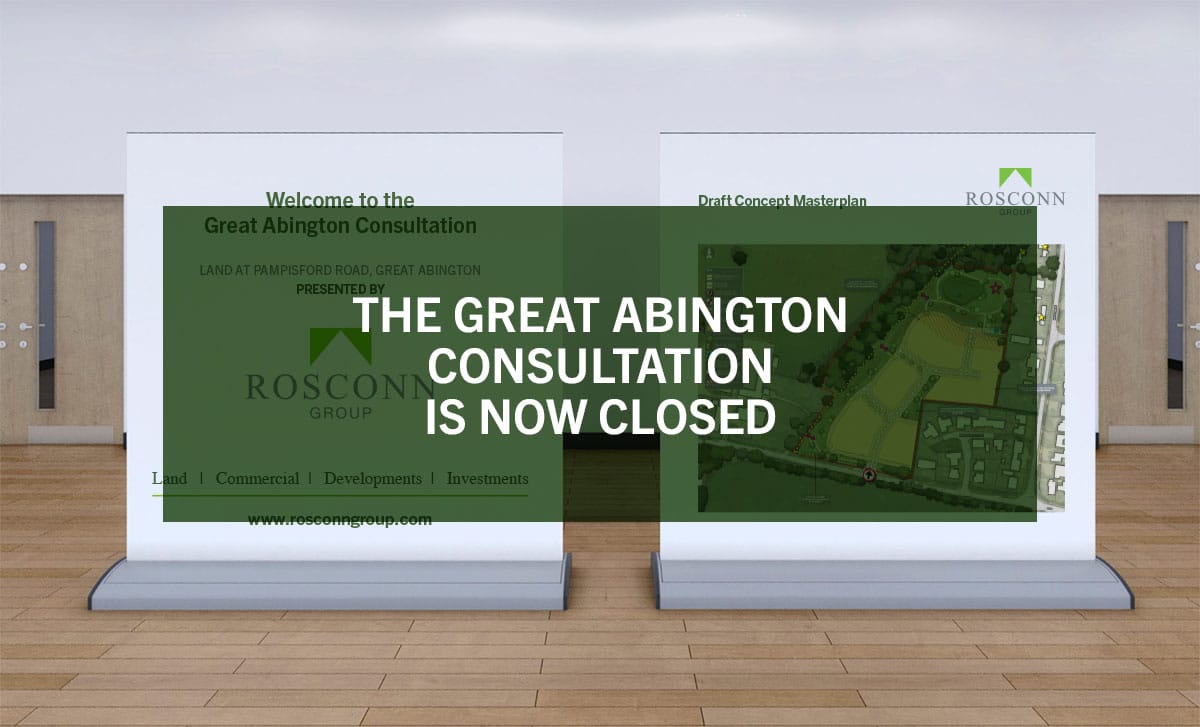 The Great Abington VR Consultation Closed Graphic